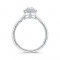 14k White Gold Diamond Engagement Ring