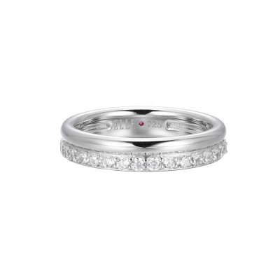 Sterling Silver Rhodium-Plated Ring