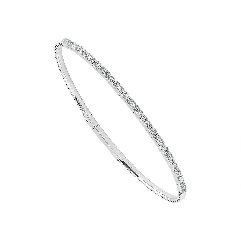 14k White Gold Solid Franco Bracelet 8.5 Inches 5.5mm 68166: buy online in  NYC. Best price at TRAXNYC.