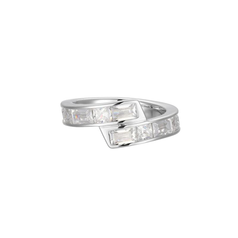 Sterling Silver Rhodium-Plated Ring