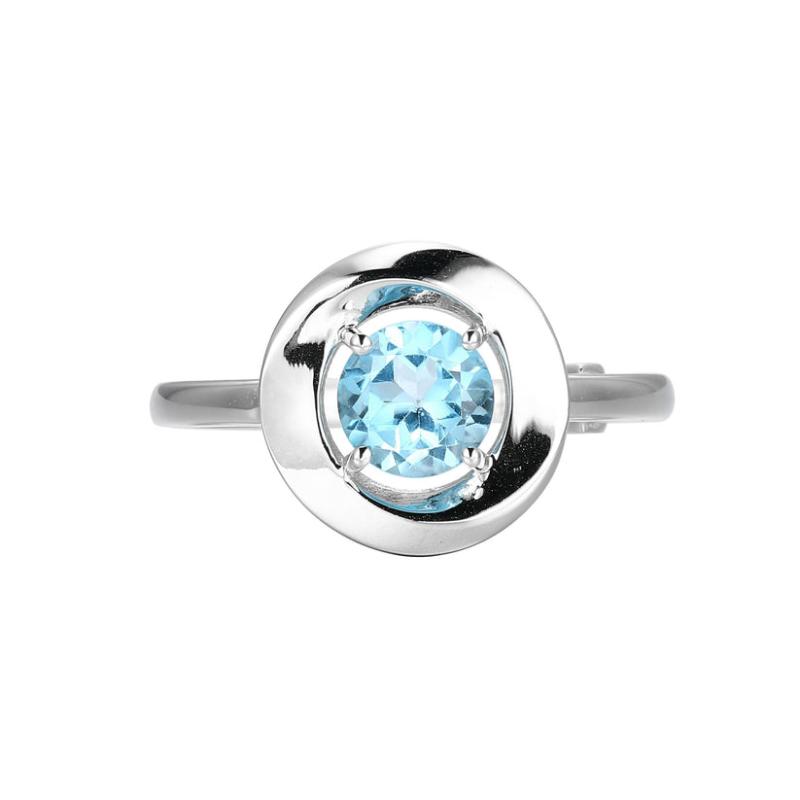 Sterling Silver Rhodium-Plated Ring