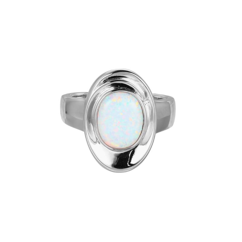 Sterling Silver Rhodium-Plated Ring